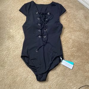 Seafolly One Piece Deep-V Swimsuit
